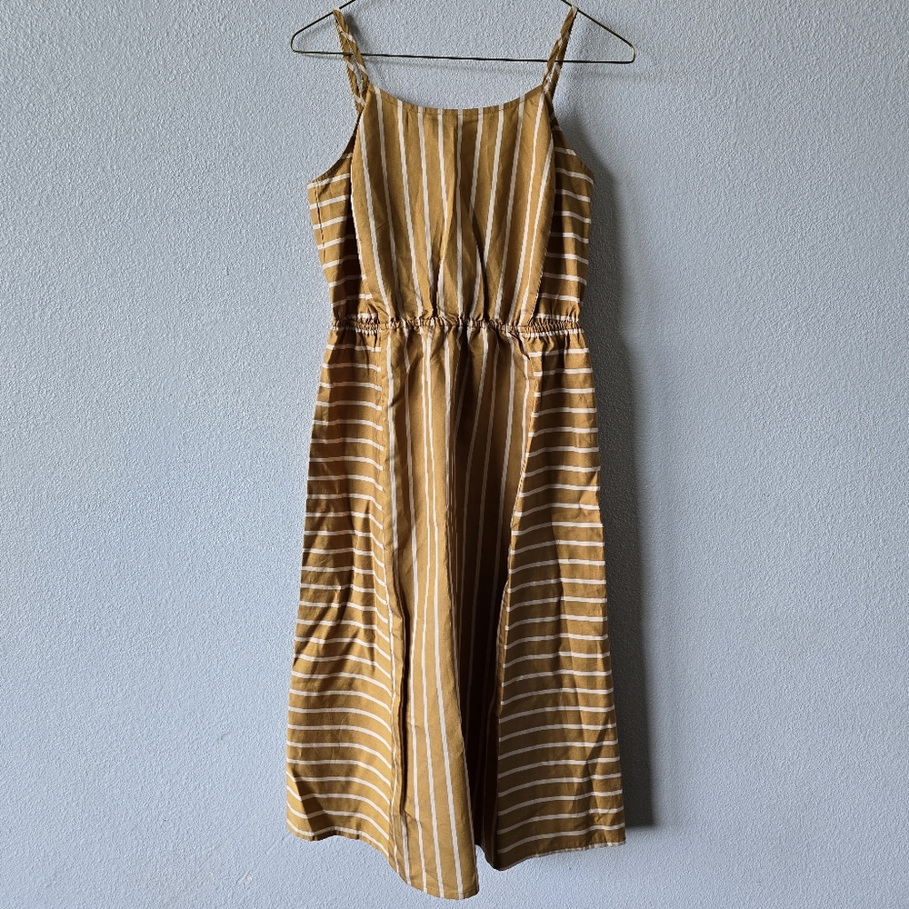 LOFT Beach Sleeveless Sundress EUC Gold XS